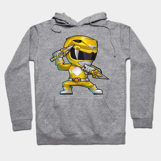 yellow ranger Hoodie by mprokolo corgi